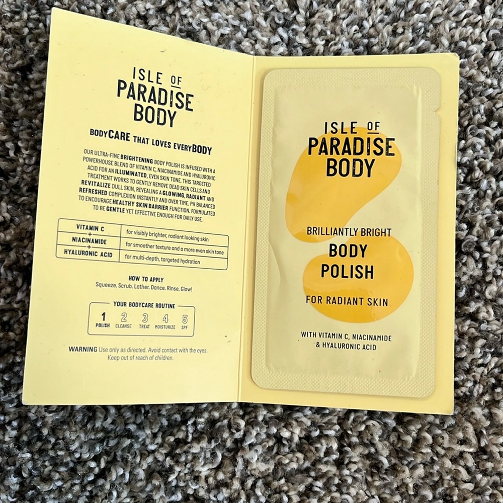 Isle of paradise body polish